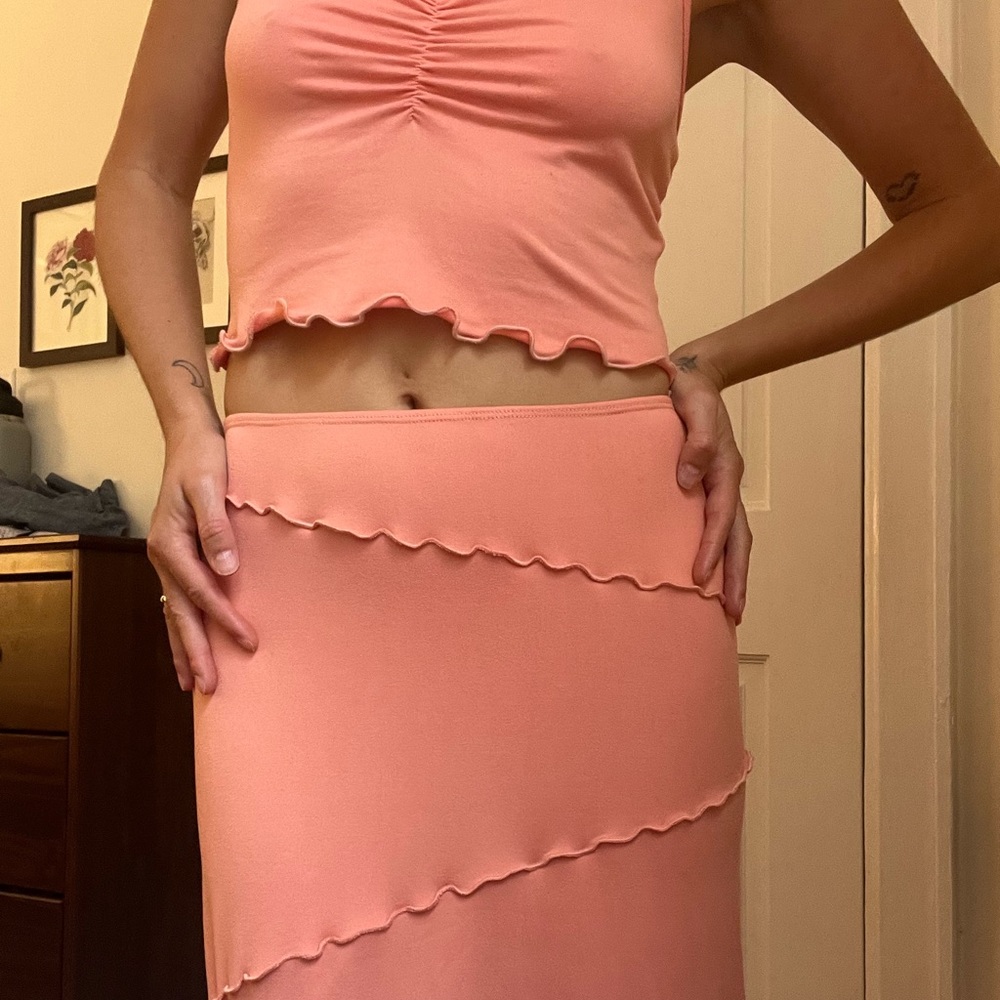 Cute, girly tank & skirt set